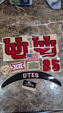 Utah Utes full size football helmet 3M 20mil vinyl decals 2025 set