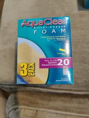 AquaClear 20-Gallon Foam Inserts,White, 3-Pack, A1390
