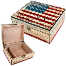 Humidor Constitución/Bandera 40 quilates