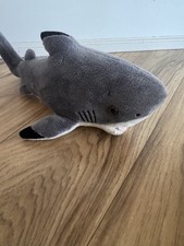 Black Tip Shark Open Mouth Destination Nation Aurora Plush Stuffed Animal Toy