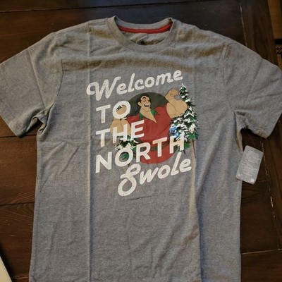 NWT Disney Beauty and the Beast Gaston Welcome to the North Swole - Size M
