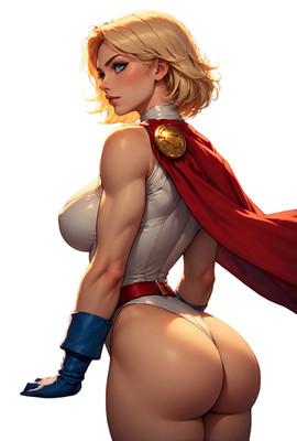 Power Girl Comic Waifu Weatherproof Anime Sticker 6'' Car Decal