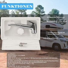 RV Außendusche Wasserschalter Boot Marine Reiseküche Wohnwagen Van Box