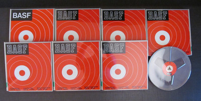LOT (8) VINTAGE NEW BASF LP 35 LGS 35 18/540 Reel Tape 7'' 1800ft FACTORY SEALED