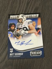 2021 Panini Chronicles Draft Picks Threads Rookie Signatures MATT BUSHMAN Auto