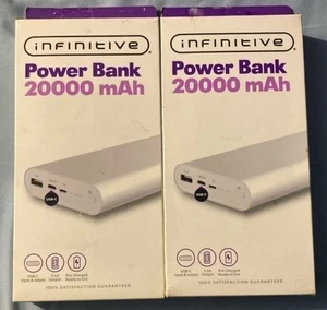 2xInfinitive Banque d'électricité 20000 mAh 2-Bundle