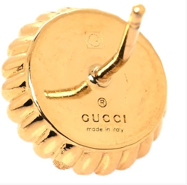 Pendiente Gucci Resina Cristal Único GG Oro Rosa Foto 4 de 4