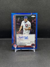 2025 Topps Chrome Update Autographs Matthew Boyd #AC-MB Blue Refractor /150