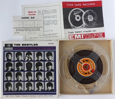 The Beatles A HARD DAY S NIGHT reel to reel tape UK 1964 EX+
