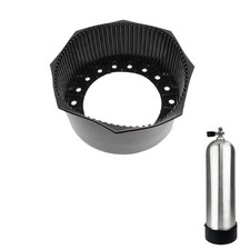 Scuba Cylinder Boot Base with Wear Resistant Rubber for 4L to 15L Diving Tanks