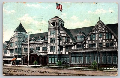 1908 Postcard Key Route Inn Oakland California Y3