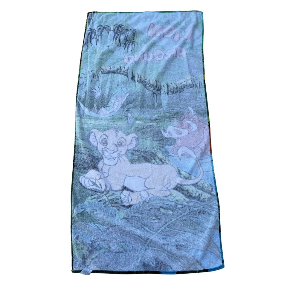 Vintage Disney Lion King Simba Beach Bath Towel 90s | eBay