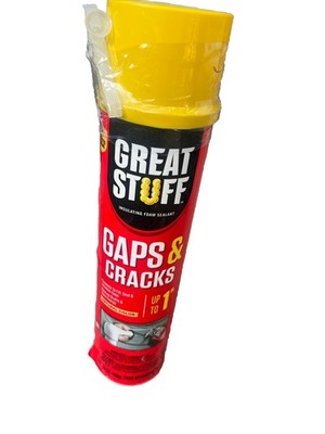 Great Stuff Gaps & Cracks Filler Foam Insulation For Up To 1'' 16 oz New