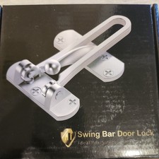 Home Security Door Lock, 2 Pack Latch Guard Clasp Front Door Locks for Kids