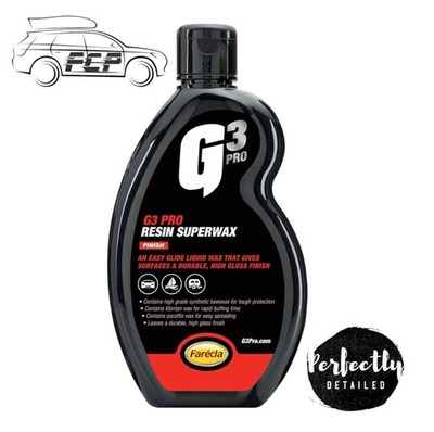 FARECLA G3 PROFESSIONAL RESIN SUPERWAX 500ML WAX GLOSS PROTECT BODYWORK DETAIL