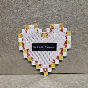 Heart - Legend of Zelda Parche Iron-On Nintendo 8Bit NES Pixel Heart Container