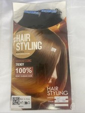 100 Remy Human Hair Tape in Extensions 22" Color 1 THT