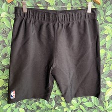 Reebok NBA Mens 2XL Black Compression Basketball Shorts Made in USA Vintage
