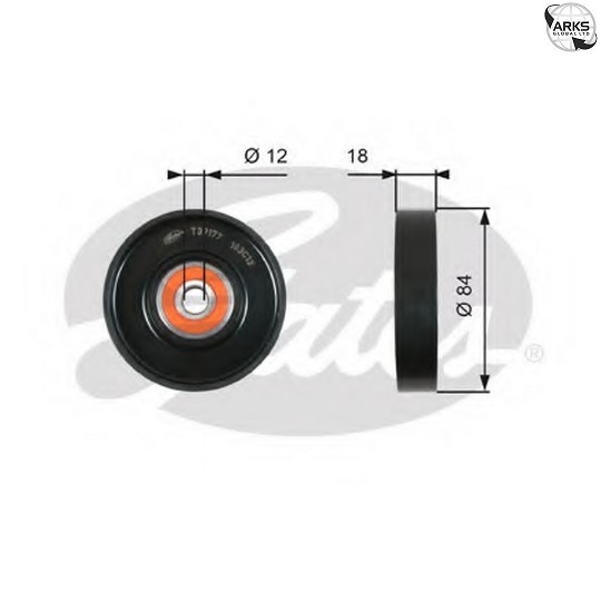 Aux Belt Tensioner fits NISSAN NOTE E11 1.4 06 to 12 CR14DE Drive V-Ribbed Gates - Image 24