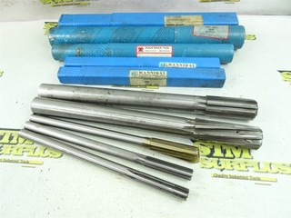 LOT OF 5 HANNIBAL CARBIDE TIPPED CHUCKING REAMERS .4740" TO 1.009" DIA