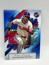 2025 Topps Pristine Trea Turner Blue Refractor 32/75