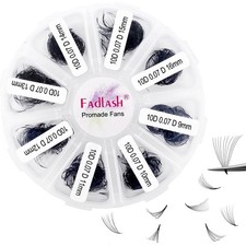 1000 Fans 10D Premade Volume Eyelash Extensions Mixed Tray D Curl 9-16mm