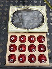 Shiny Brite Small Red Christmas Ornaments Made In USA Lot Of 15