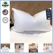 Hotel Collection Queen Pillow with Down Filling for Luxurious Sleep Experience