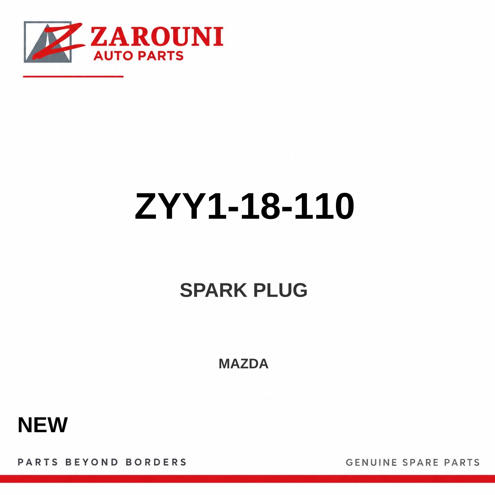 Genuine Mazda Mazda2 Spark Plug ZYY1-18-110