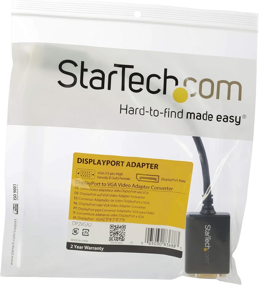 StarTech.com DisplayPort to VGA Adapter - Active DP to VGA Converter - 1080p Vid - Image 3 of 4