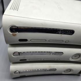 Lot of 3 Microsoft Xbox 360 Video Game Consoles - UNTESTED - For Parts or Repair