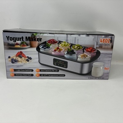 Ultimate Probiotic Yogurt Maker with Adjustable Time & Temp Control - Make