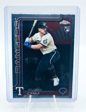 Blaine Crim 2025 Topps Chrome Update RC Rookie Card #USC83 Texas Rangers