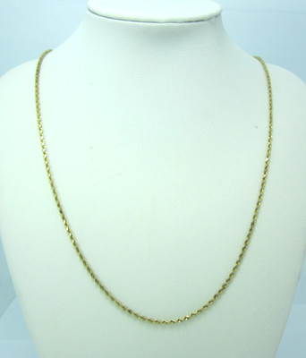ATEMBERAUBENDE 10K GELBGOLD 18-1/4'' KETTE HALSKETTE 3,2 G