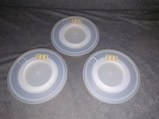 3 Quadronix 9-Track 7" Computer Data Magnetic Tape Reels w/Cases d