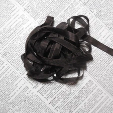 Vintage Seam Binding Ribbon 5 Yds "Dark Chocolate" Woven Edge Rayon Sewing Trim