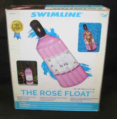 SWIMLINE ROSE WINE POOL BEACH FLOAT RAFT INFLATABLE WATER LOUNGER 94'' LONG