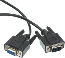 15ft 5m 9-Pin Male to Female Straight-Through Serial Extension Cable DB9M DB9F
