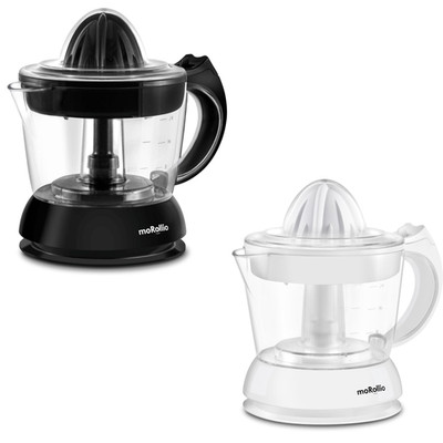 moRollio Compact 24oz Electric Citrus Juicer with Automatic Reversing Motion