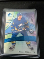 020-21 SP Game Used Authentic Rookies Dylan Cozens /199 RC Buffalo Sabres