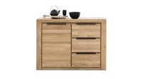 Kommode 2562 Greta Modernes Sideboard Schrank In Eiche Teilmassiv 108 Cm