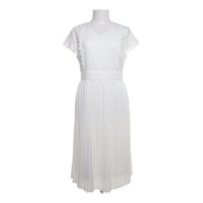 Ticosa, Kleid, Größe: L, Weiß, Polyester, Einfarbig, Damen #Sr6