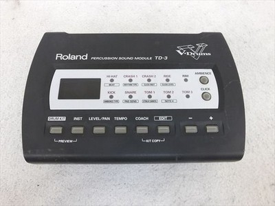 Roland TD-3 Drum Sound Module V-Drums Electronic Percussion Tested Used Japan