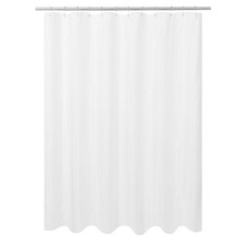 Ultimate Waterproof Fabric Shower Curtain or Liner, Machine Washable, Breatha...