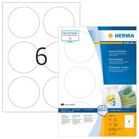 Herma Universal Etiketten Special Durchmesser 85 Mm Weiß 600 Etiketten
