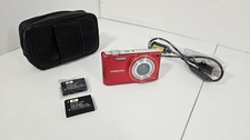 Samsung Digital Camera PL221 16.0MP Black Tested with Battery, charger