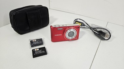 Samsung Digital Camera PL221 16.0MP Black Tested with Battery, charger