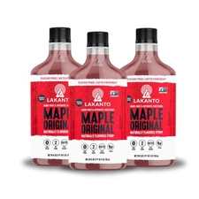 Lakanto Sugar Free Maple Syrup 13 Fl Oz Pack of 3 Keto Vegan Sweetener