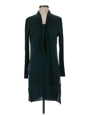 H By Halston Women Green Casual Dress XS
