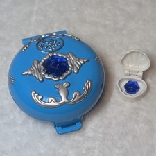 Vintage Bluebird Polly Pocket Blue Jeweled Sea Compact Play Set 1992 -No Figures
